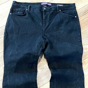 Gloria Vanderbilt Amanda Jeans Womens 18W Short Bootcut Black Stretch Plus